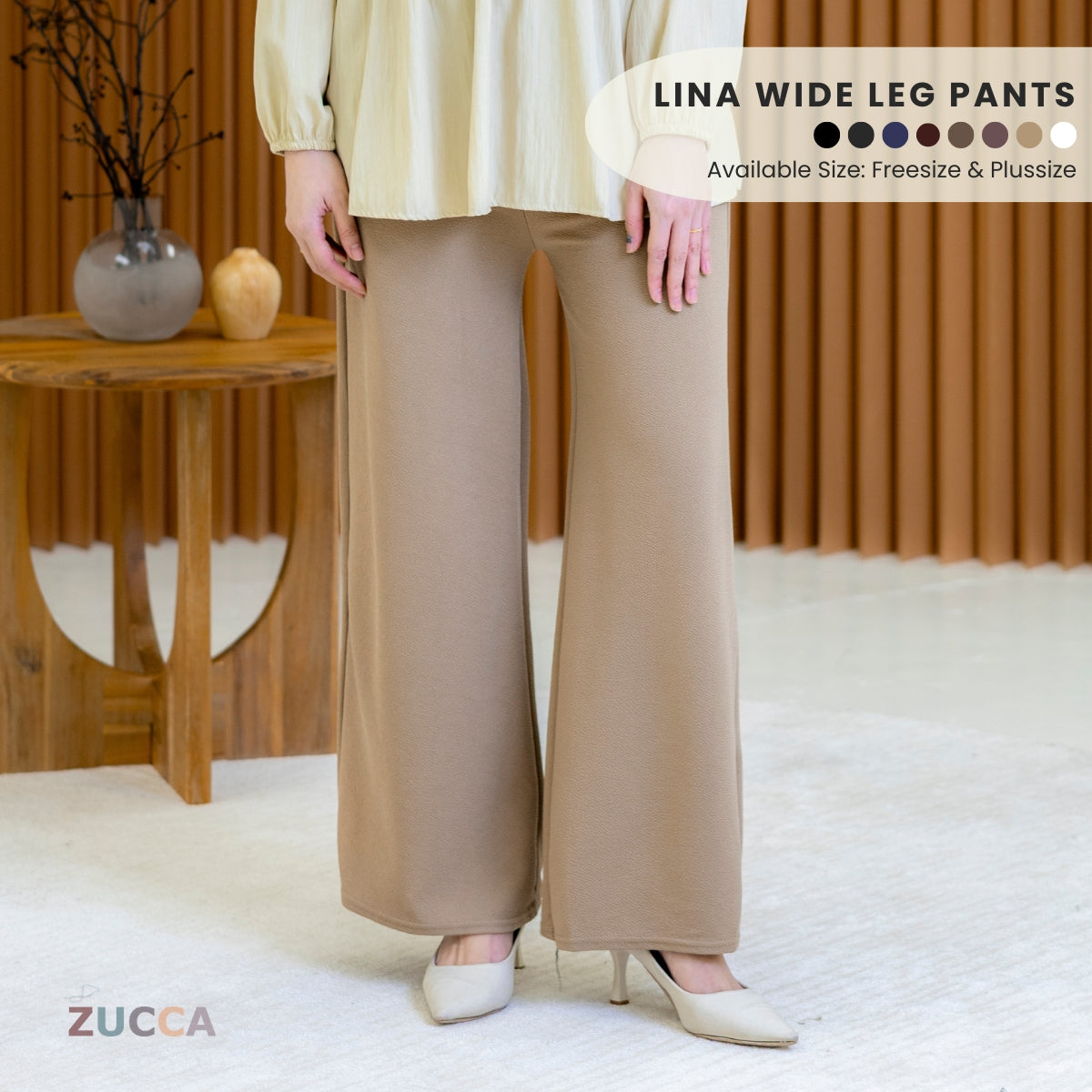 Lina Wide Leg Pants - M003