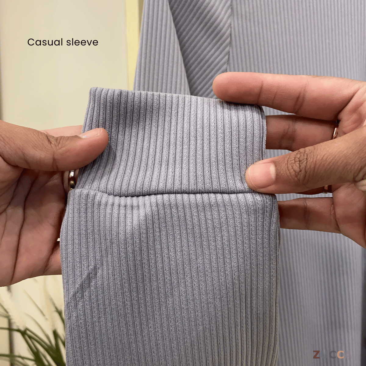 ZUCCA ANNIE WOMEN SET RIB KNIT BLOUSE AND SKIRT - MA004