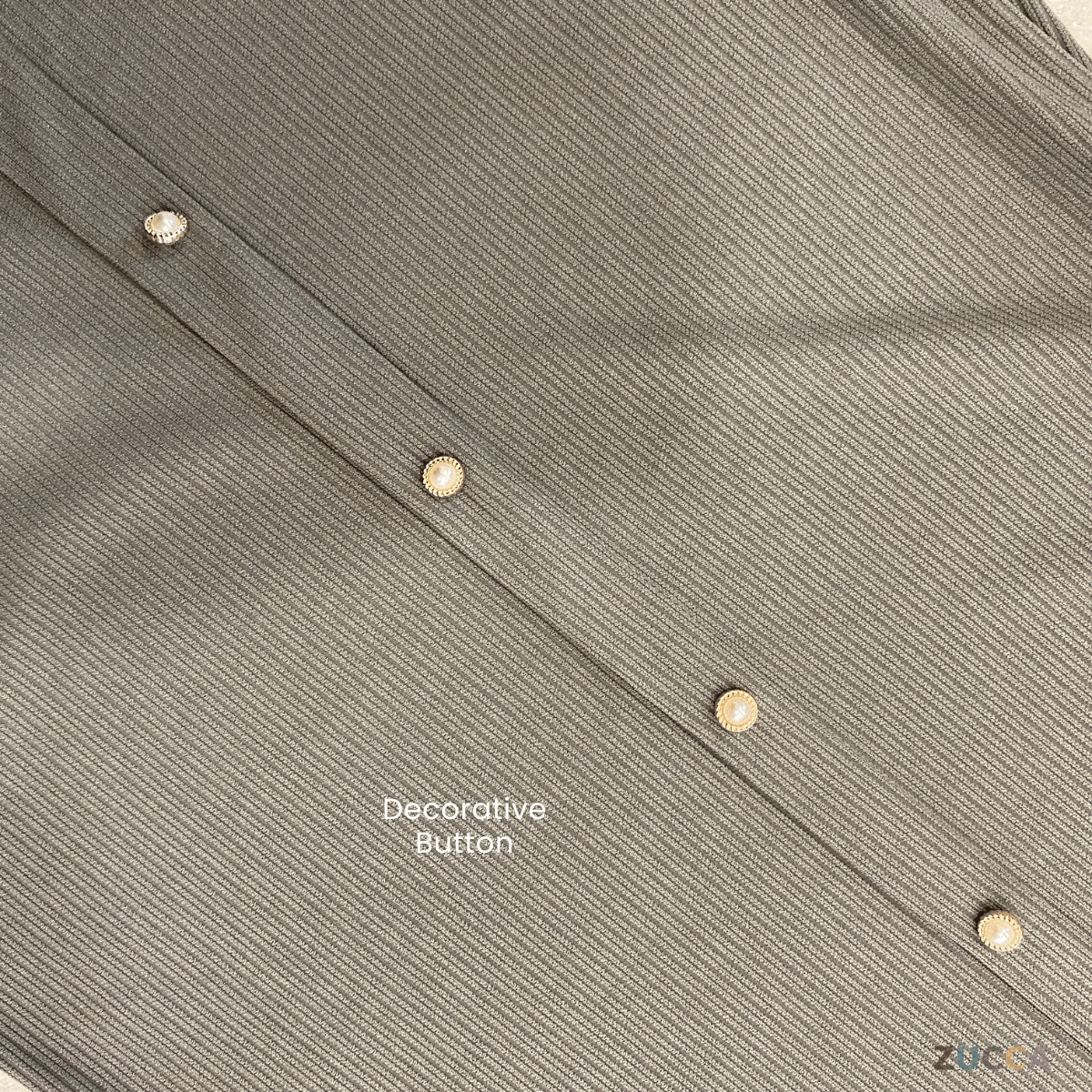 ZUCCA ANNIE WOMEN SET RIB KNIT BLOUSE AND SKIRT - MA004