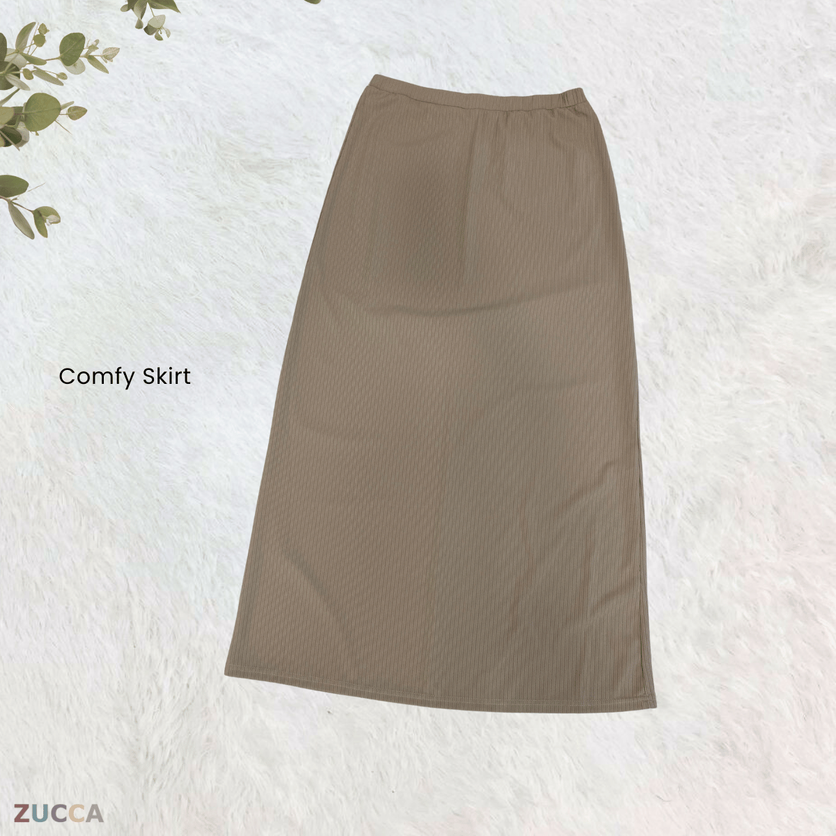 ZUCCA ANNIE WOMEN SET RIB KNIT BLOUSE AND SKIRT - MA004