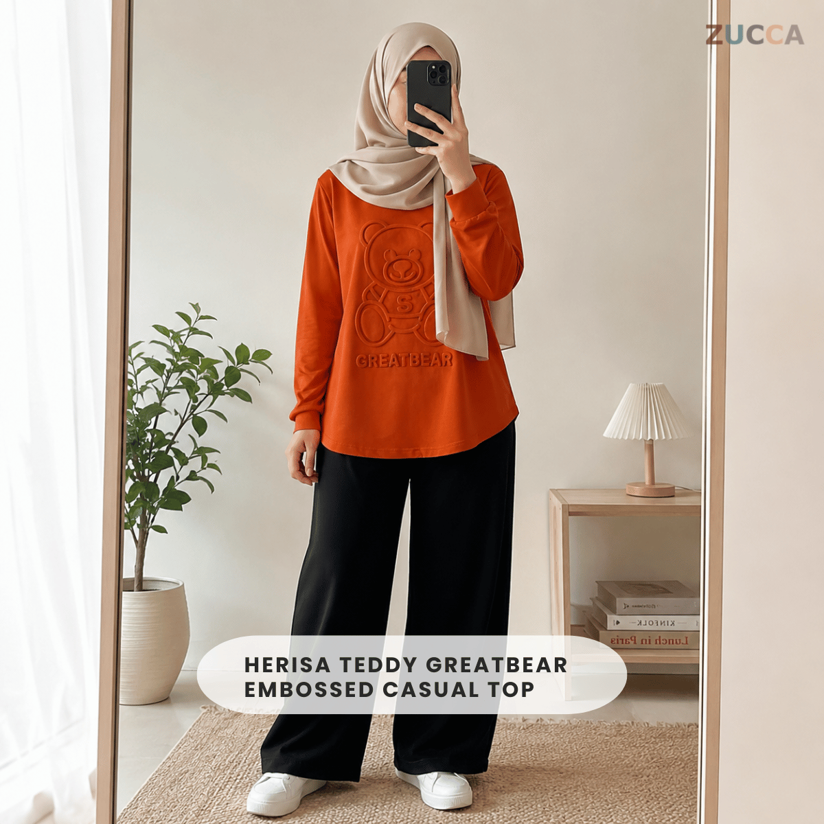 ZUCCA HERISA KEMEJA LENGAN PANJANG YANG SELESA - MA007