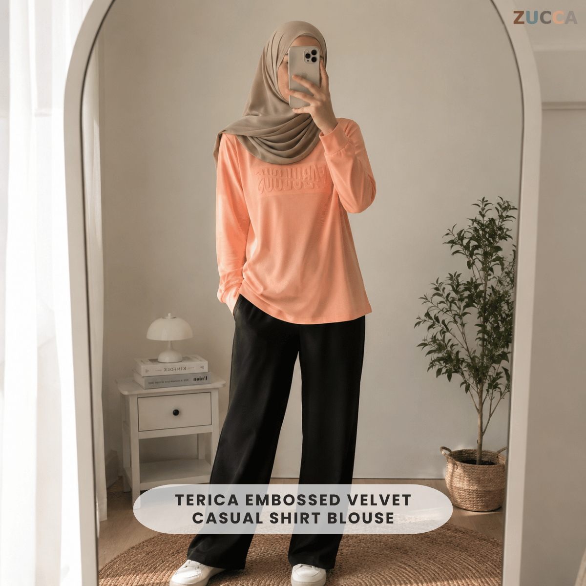 ZUCCA TERICA KEMEJA BLOUSE KASUAL BALDU - MA009