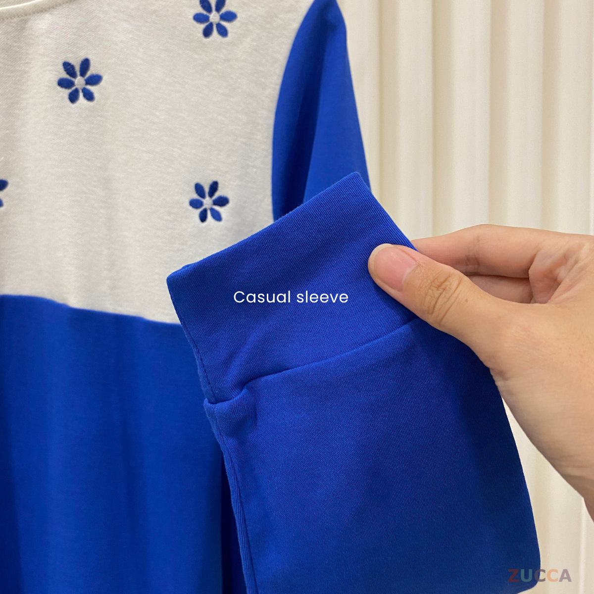 ZUCCA JOANEE BLOUSE LAYERED CANTIK DENGAN SULAMAN FLORAL - MA011