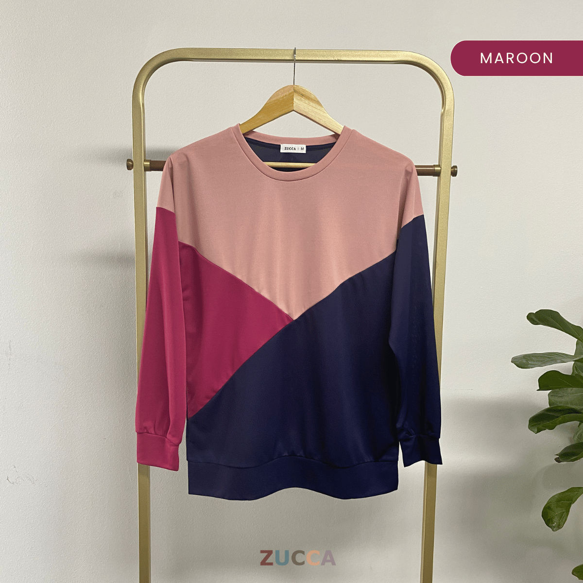 ZUCCA VERA COLOURBLOCK PULLOVER SHIRT - MA022