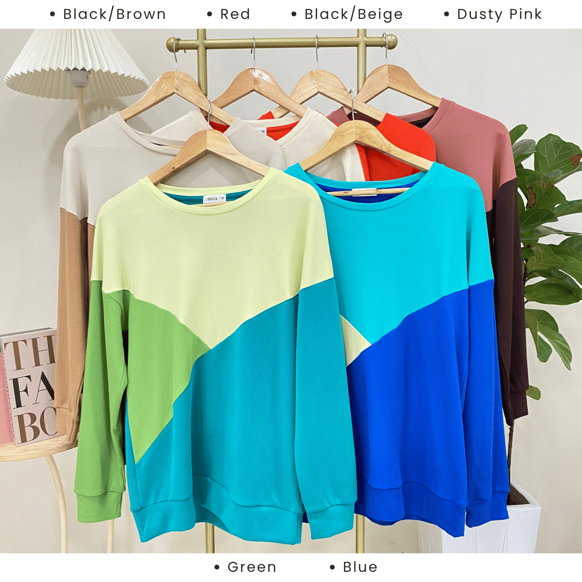 ZUCCA VERA COLOURBLOCK PULLOVER SHIRT - MA022