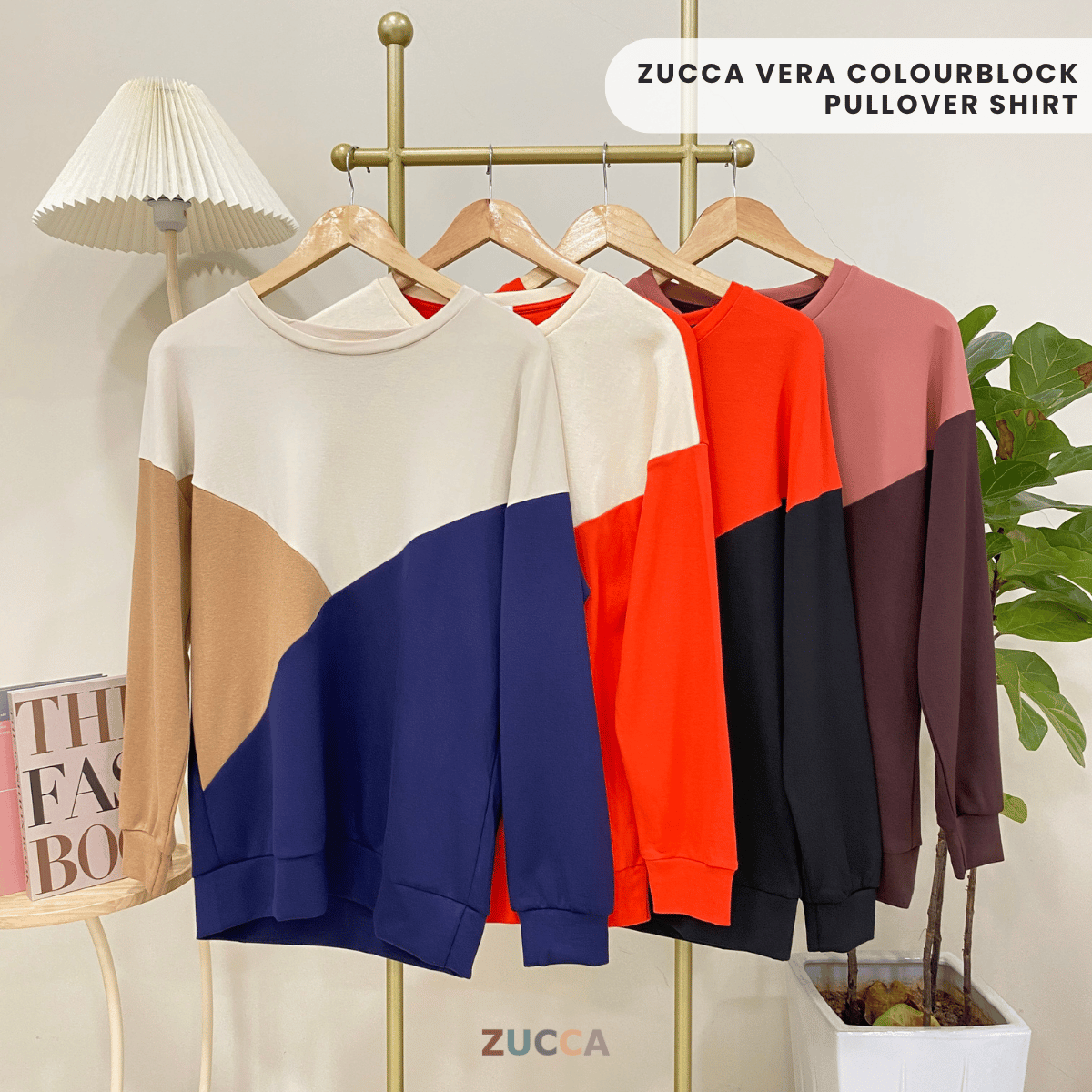 ZUCCA VERA COLOURBLOCK PULLOVER SHIRT - MA022