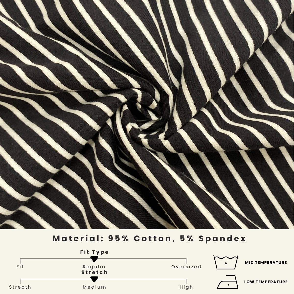 ZUCCA QAIRA STRIPE ROUND NECKLINE BLOUSE - MA024 CASUAL KOREAN STYLE