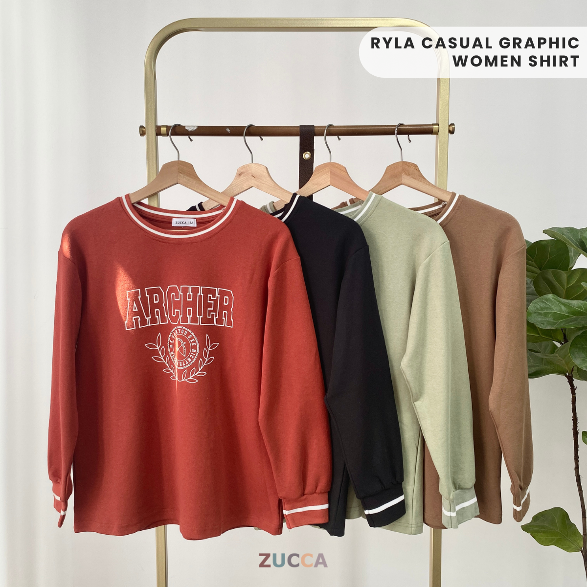 ZUCCA RYLA CASUAL GRAPHIC WOMEN SHIRT - MA026A