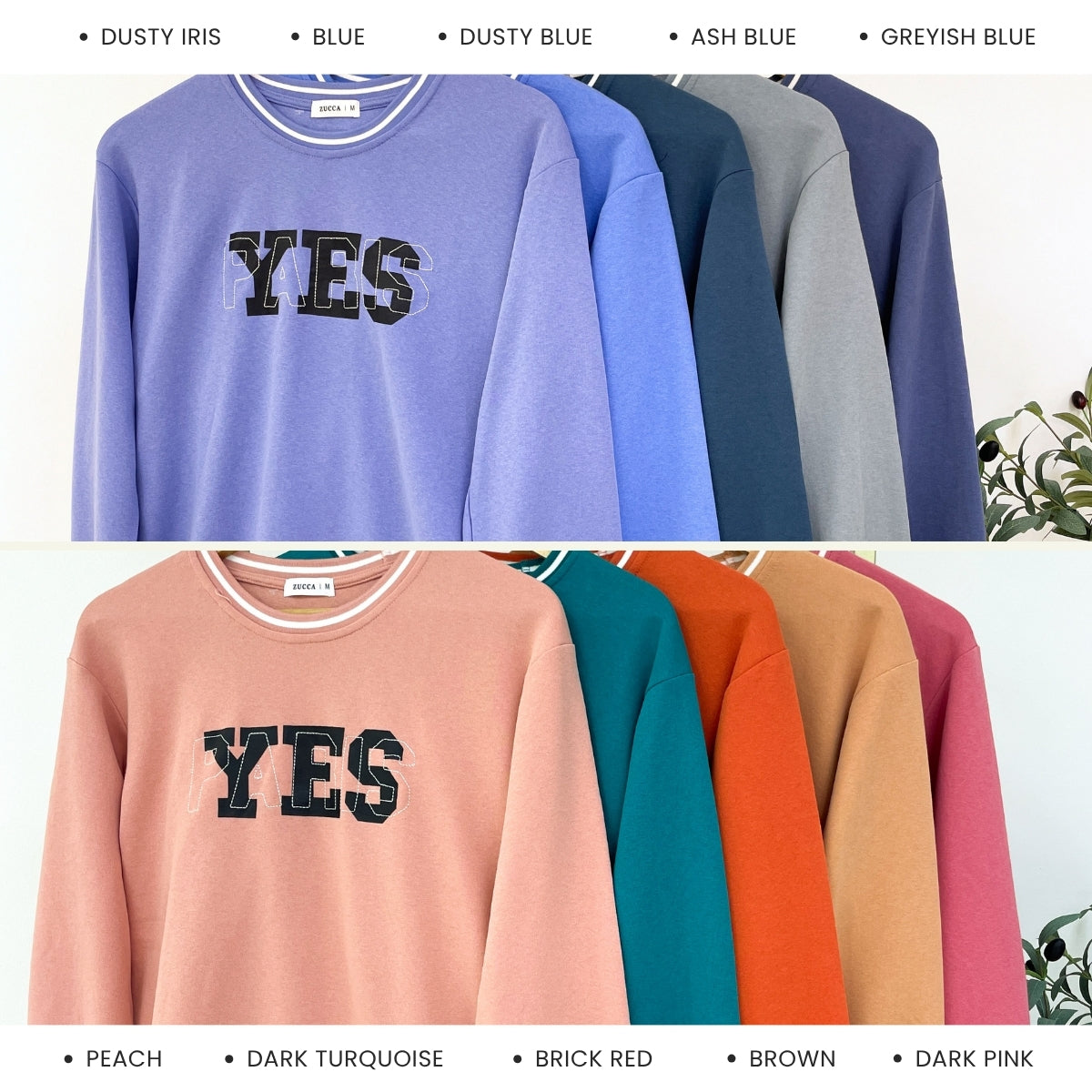 ZUCCA RYLA GRAPHIC SPORTY MODEST LONG SLEEVE TOP - MA026B