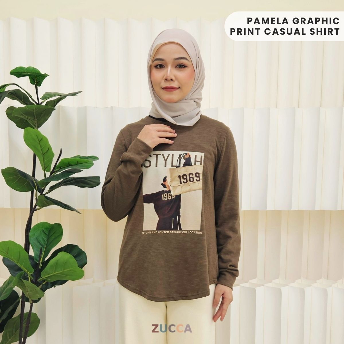 ZUCCA PAMELA GRAPHIC PRINT CASUAL SHIRT - MA027A STYLISH