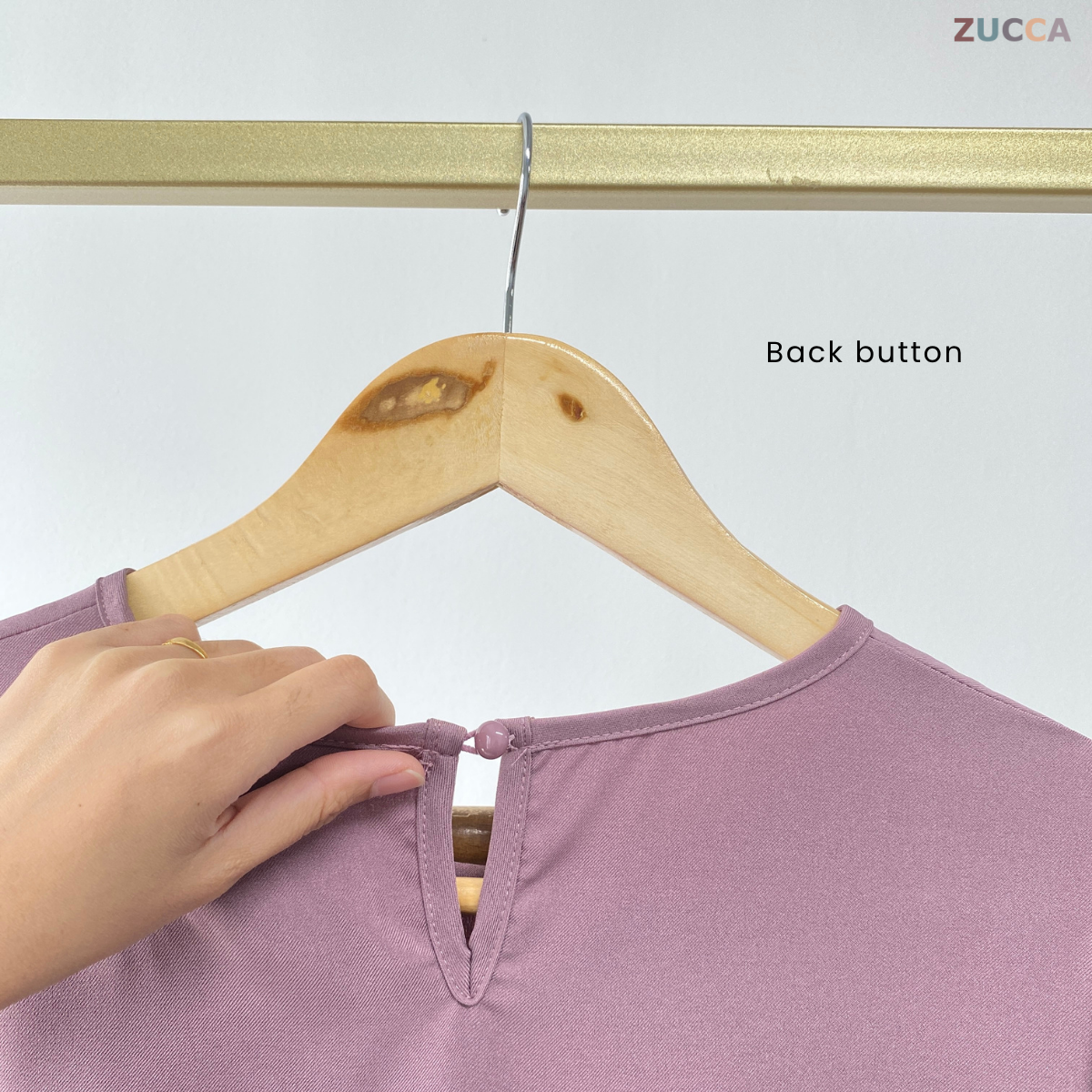 ZUCCA SUANA BOW EMBROIDERY PUFFED BLOUSE - MA030