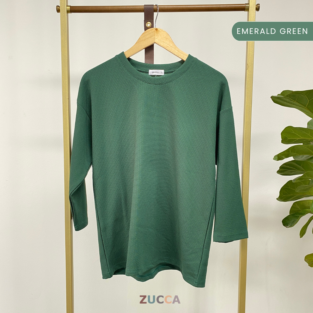 ZUCCA AISHAH TEXTURED KNIT OVERSIZED SHIRT - MA041