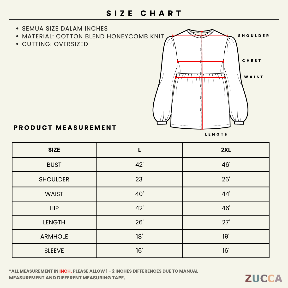 ZUCCA AISHAH TEXTURED KNIT OVERSIZED SHIRT - MA041