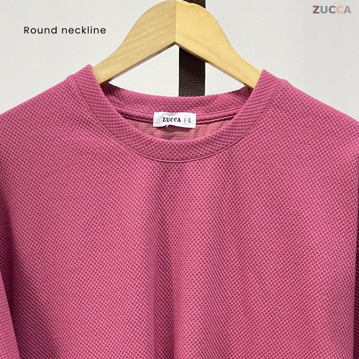 ZUCCA AISHAH TEXTURED KNIT OVERSIZED SHIRT - MA041