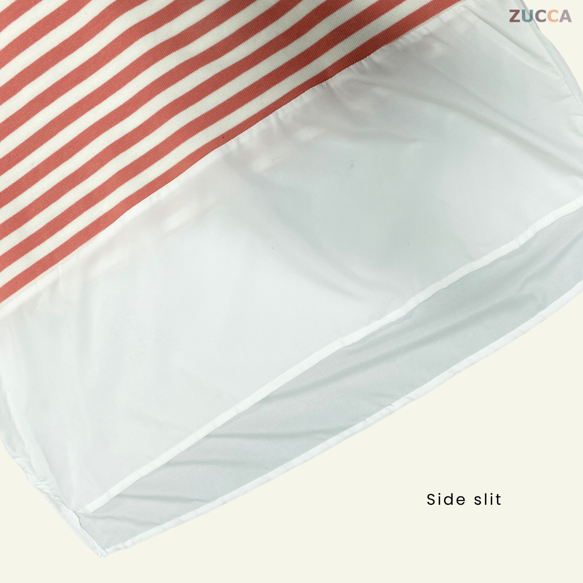 ZUCCA LIANA STRIPED CONTRAST HEM COTTON SHIRT - MA043