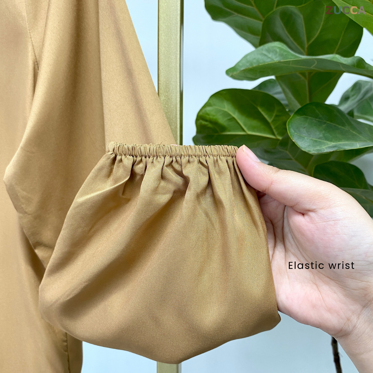 ZUCCA SURAYA PEARL BUTTON SATIN BLOUSE - MA051