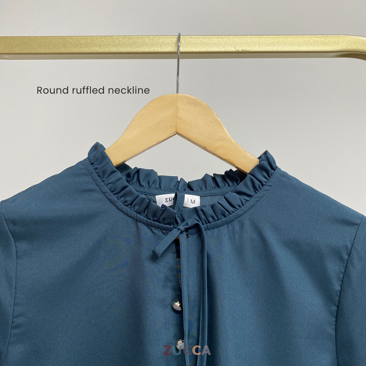 ZUCCA NINIA BLOUS LEHER BERLIPAT TRENDY - MA001