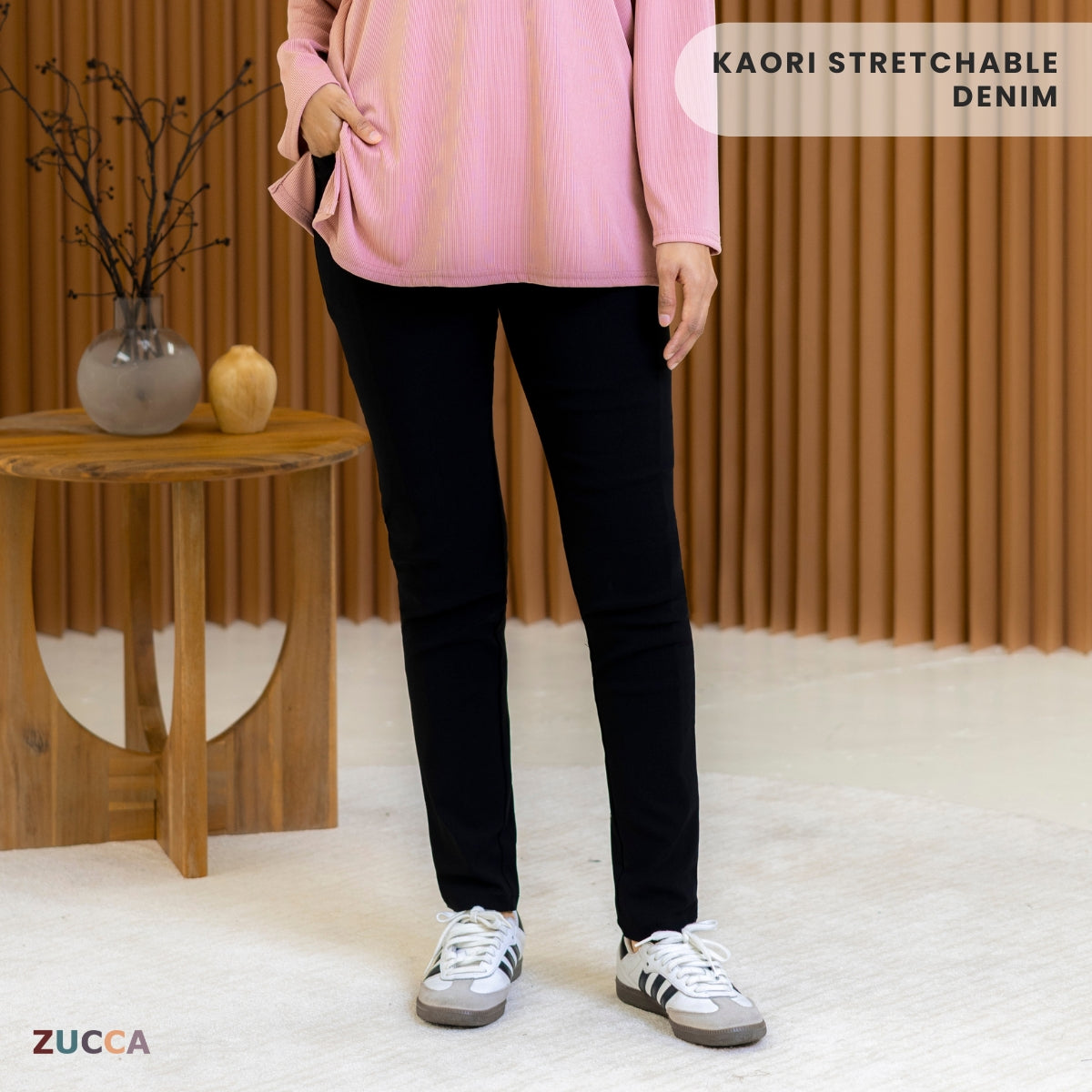 ZUCCA KAORI STRETCHABLE DENIM PANT-MA058