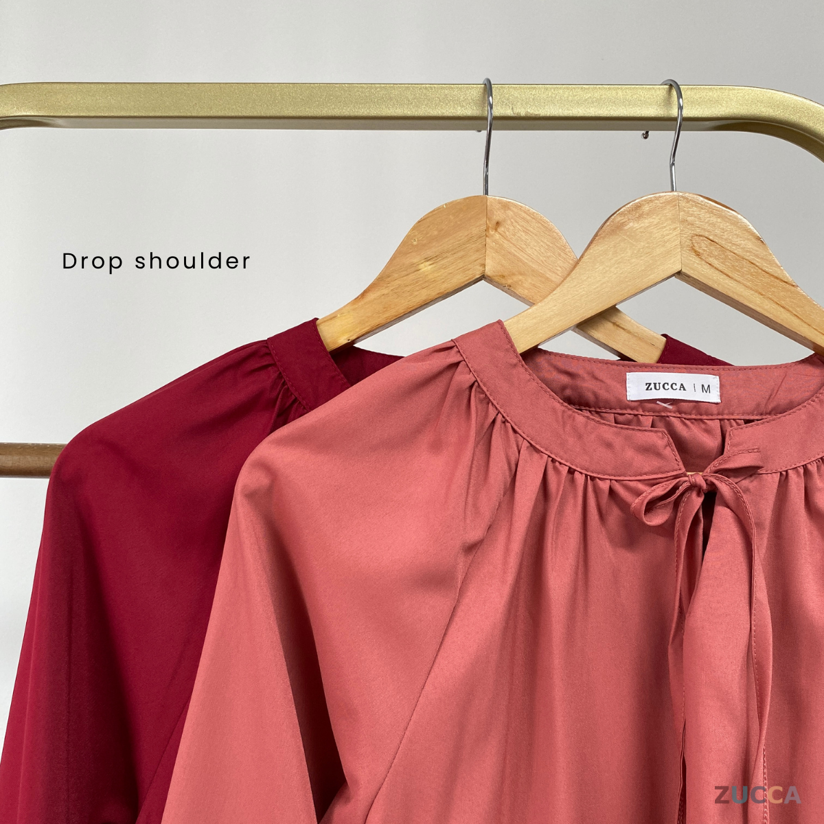 ZUCCA ENARA FLORAL EMBROIDERY RIBBON NECK WOMEN BLOUSE - MA060