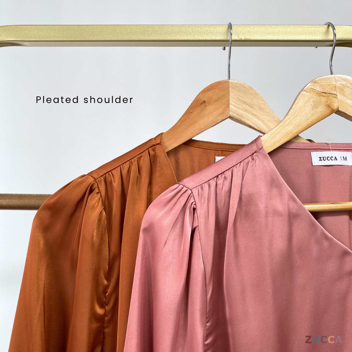 ZUCCA SOLLY PLAIN FULL BUTTON BLOUSE - MA062 KOREAN STYLE