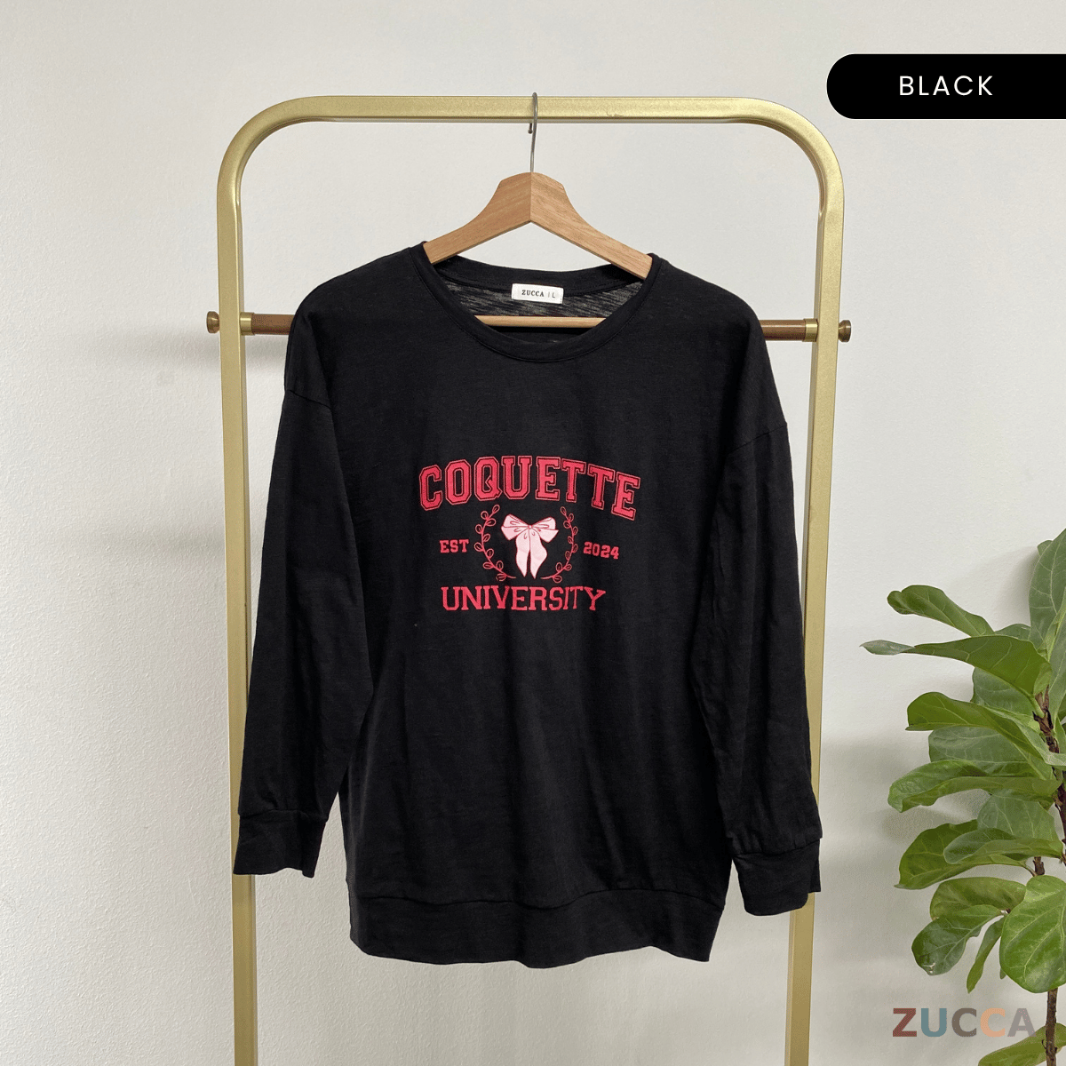 ZUCCA CHIKI CASUALWEAR PRINTED SHIRT- MA073 BAJU WANITA Long Sleeve