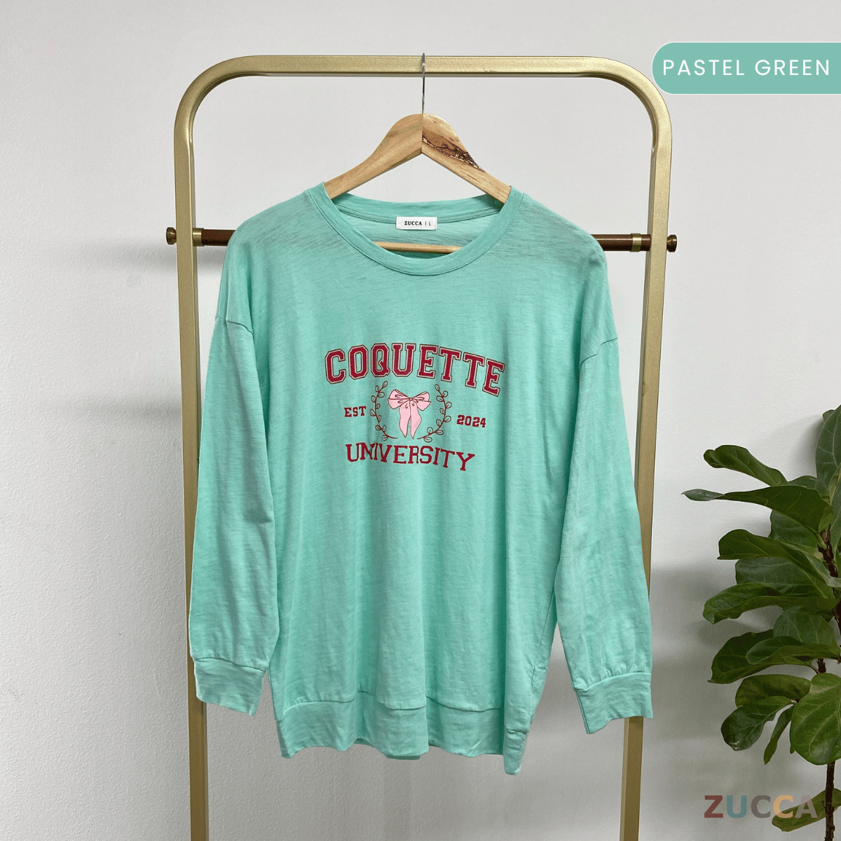 ZUCCA CHIKI CASUALWEAR PRINTED SHIRT- MA073 BAJU WANITA Long Sleeve