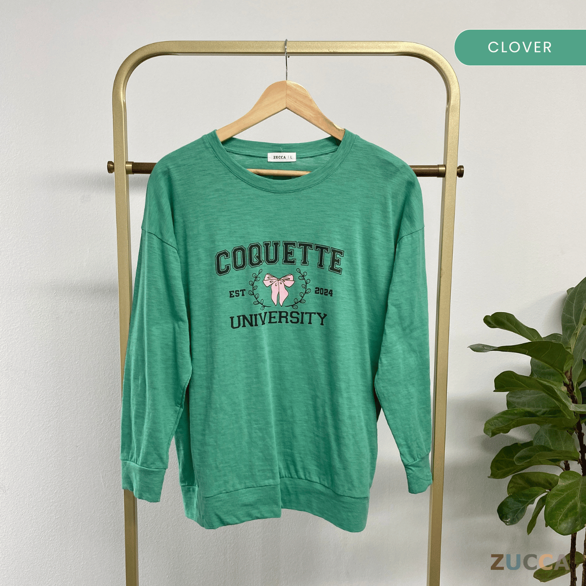 ZUCCA CHIKI CASUALWEAR PRINTED SHIRT- MA073 BAJU WANITA Long Sleeve