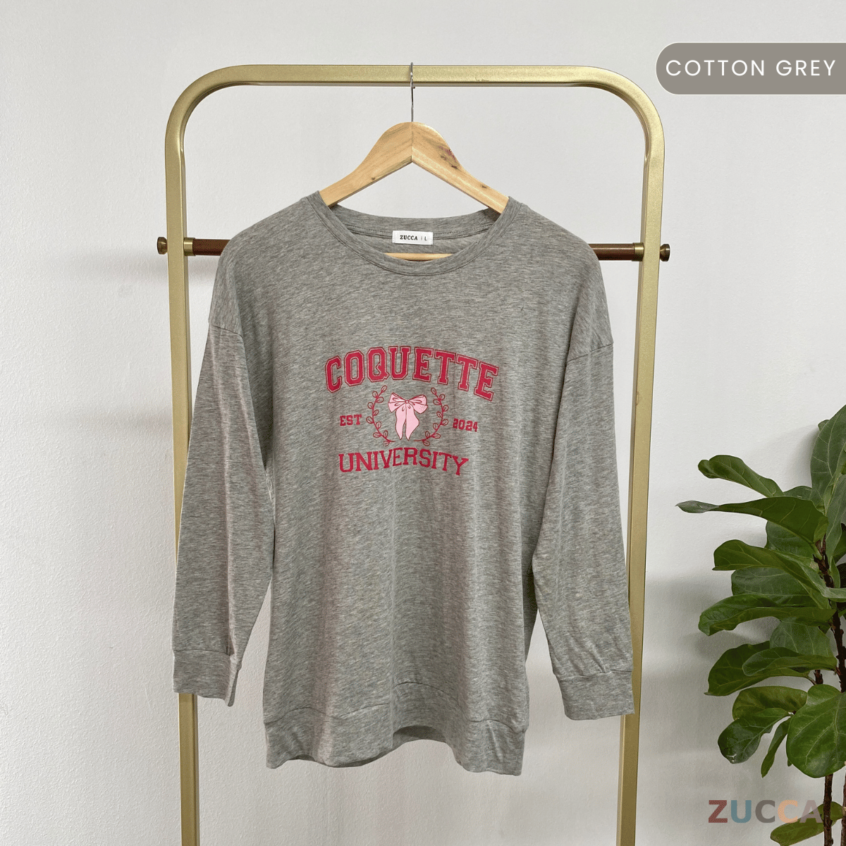 ZUCCA CHIKI CASUALWEAR PRINTED SHIRT- MA073 BAJU WANITA Long Sleeve