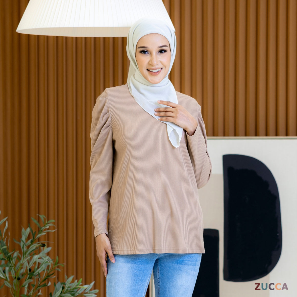 ZUCCA BONNIE PUFF COMFY BLOUSE - MA075 Baju Wanita
