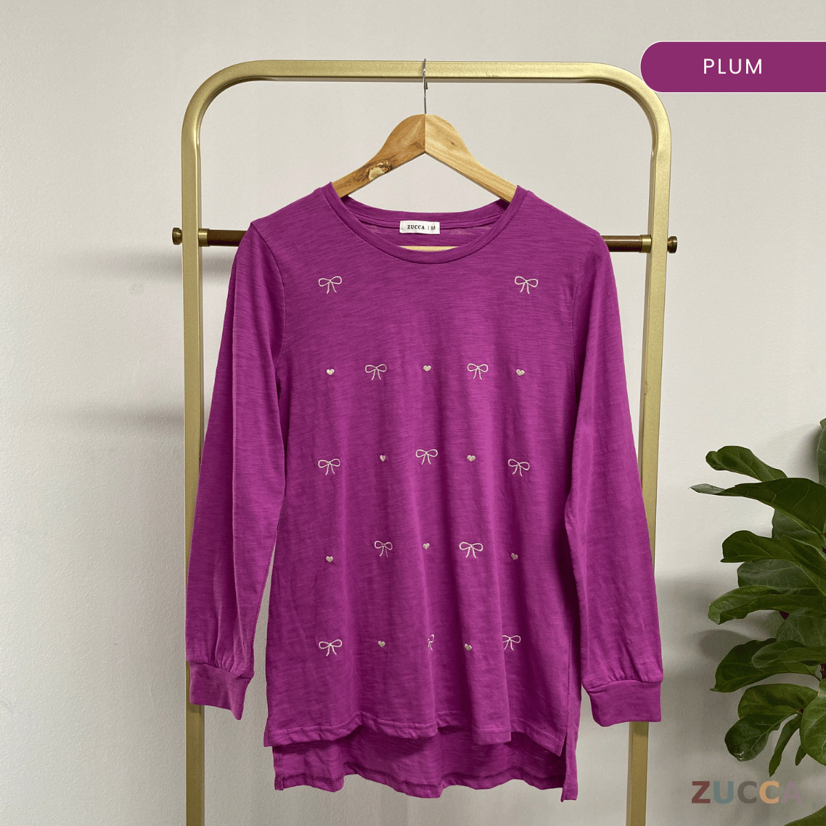 ZUCCA NAYARA KEMEJA KASUAL ROUND NECK PLAIN - MA076