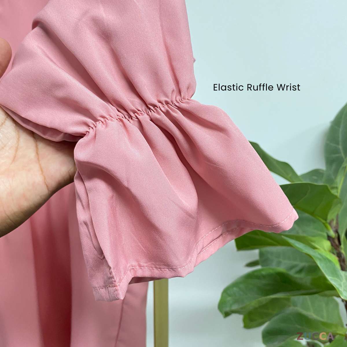 ZUCCA RAI CASUAL TIE V-NECK BLOUSE - MA077