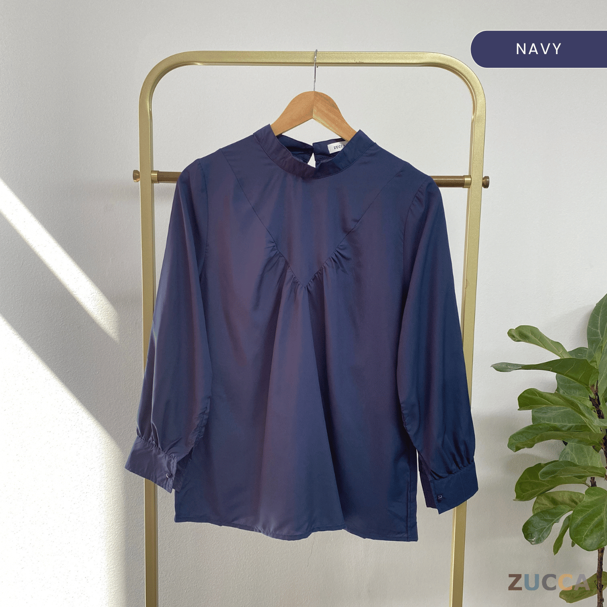 ZUCCA ANYA CASUAL ROUND NECK BLOUSE - MA078