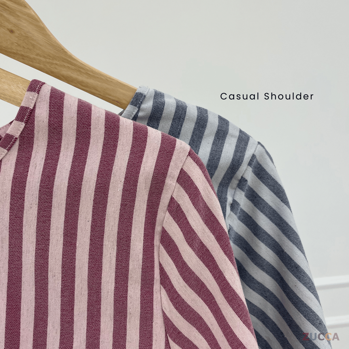 ZUCCA AFREENA STRIPE BLOUSE -MA080 Tops