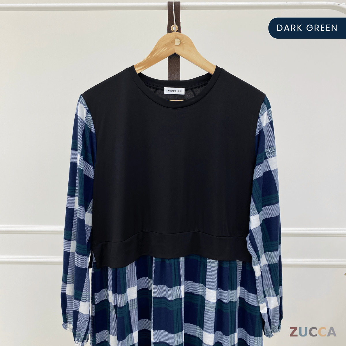 ZUCCA QAMARINA DRESS TARTAN MODEN-MA081 Tops