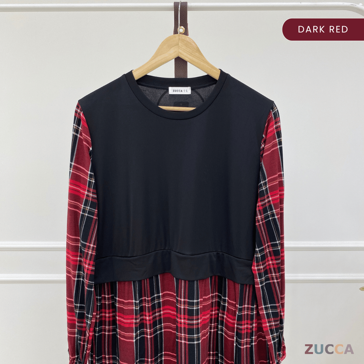 ZUCCA QAMARINA DRESS TARTAN MODEN-MA081 Tops