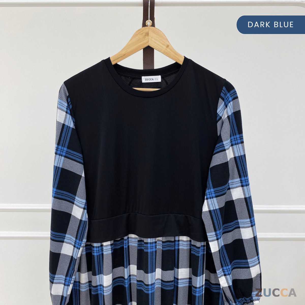 ZUCCA QAMARINA DRESS TARTAN MODEN-MA081 Tops