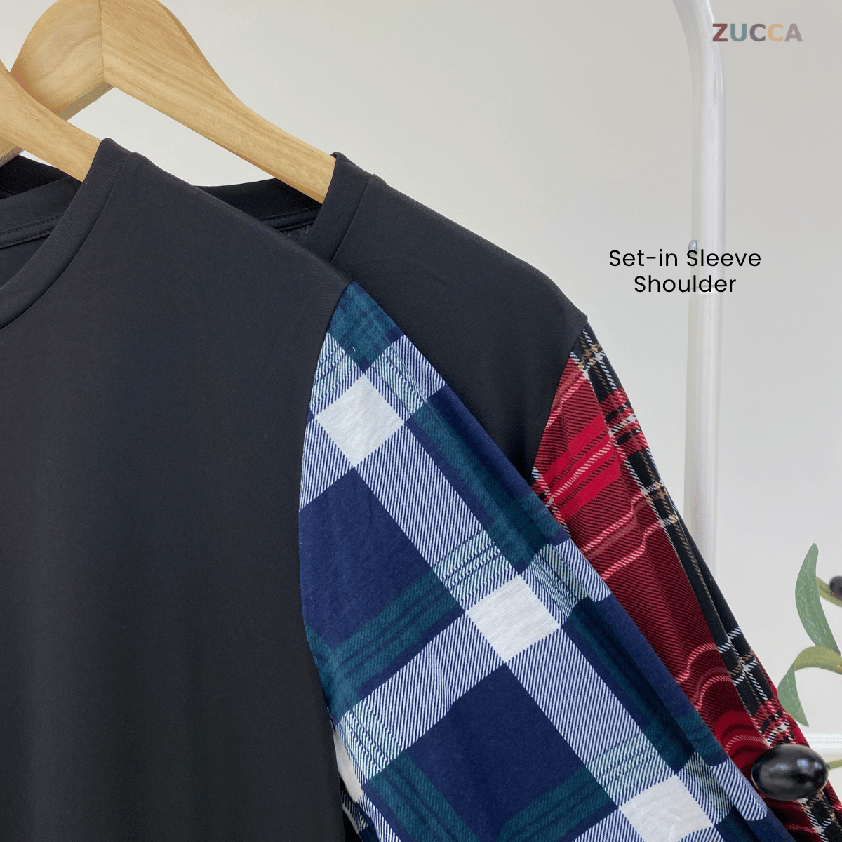 ZUCCA QAMARINA DRESS TARTAN MODEN-MA081 Tops