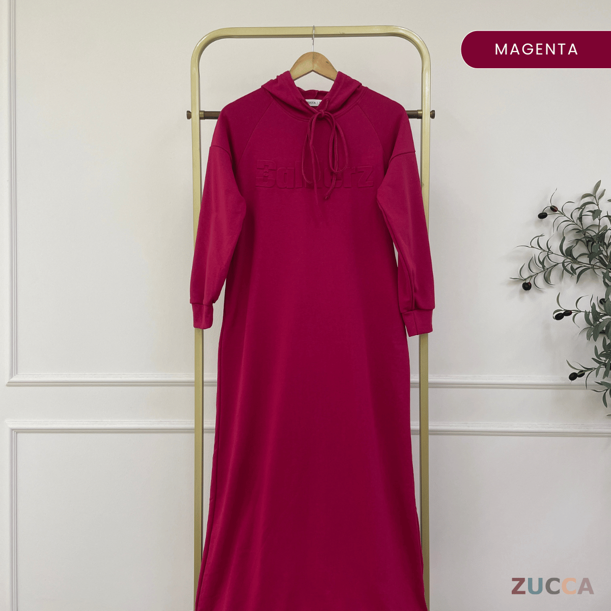 ZUCCA NAURA HOODIE DRESS - MA086 TOP