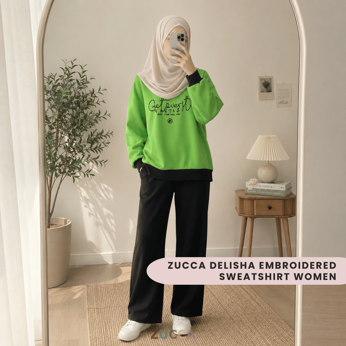 ZUCCA DELISHA EMBROIDERED SWEATSHIRT WOMEN - MA088
