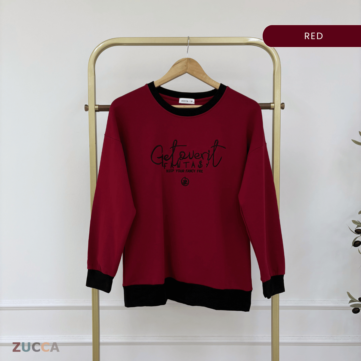 ZUCCA DELISHA LONG SLEEVE KASUAL T-SHIRT PEREMPUAN - MA088