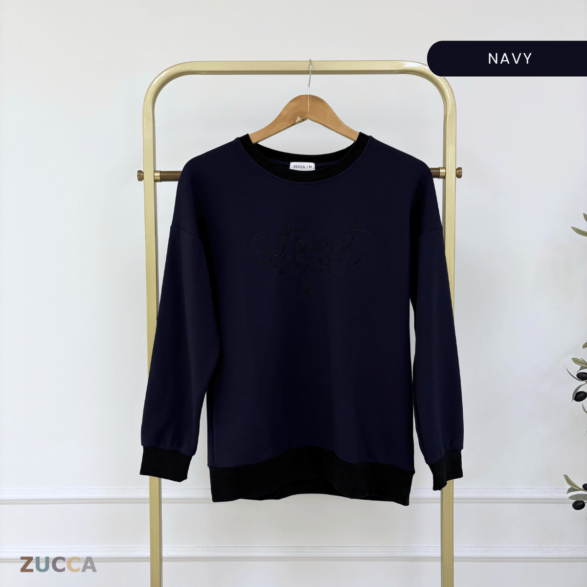 ZUCCA DELISHA LONG SLEEVE KASUAL T-SHIRT PEREMPUAN - MA088