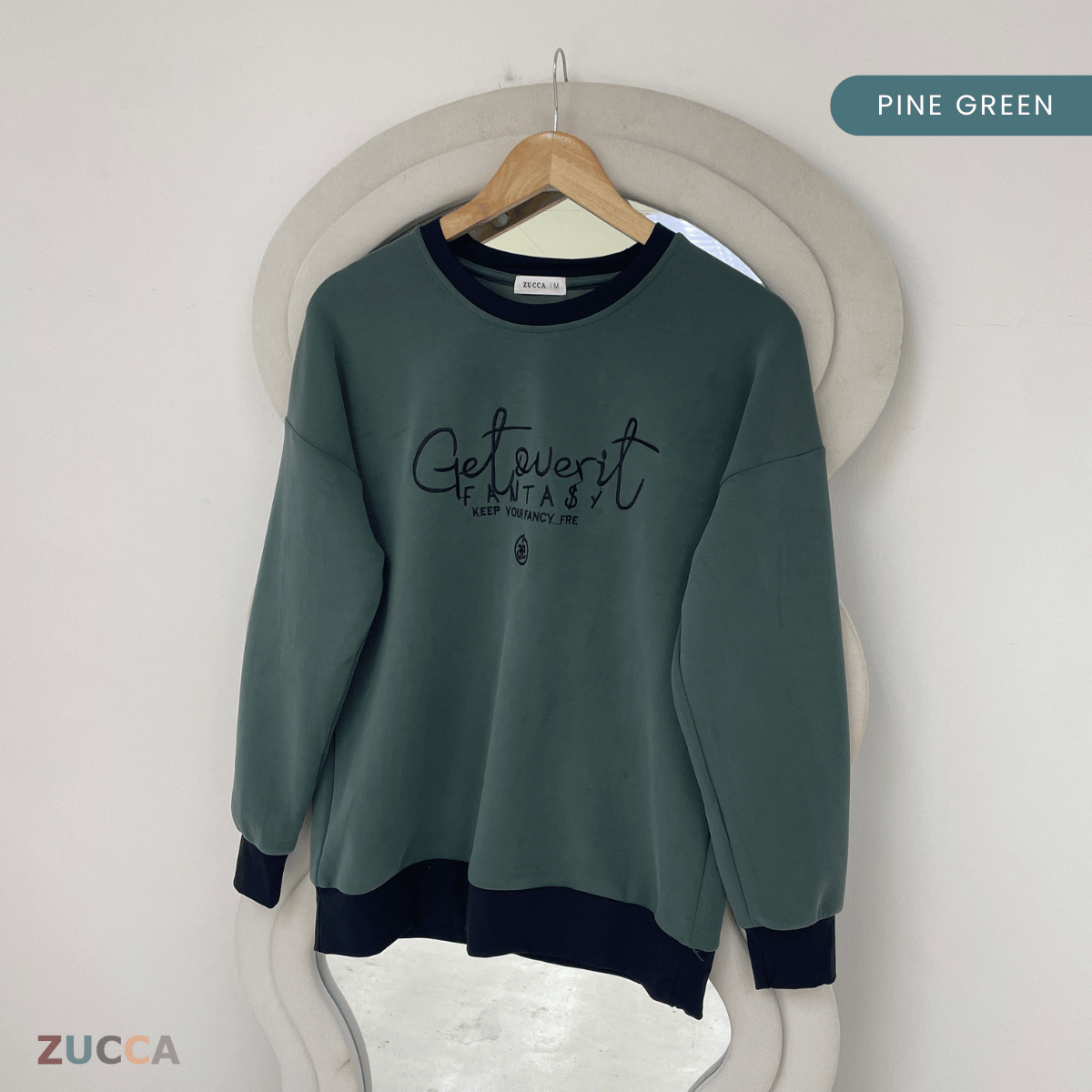 ZUCCA DELISHA EMBROIDERED SWEATSHIRT WOMEN - MA088