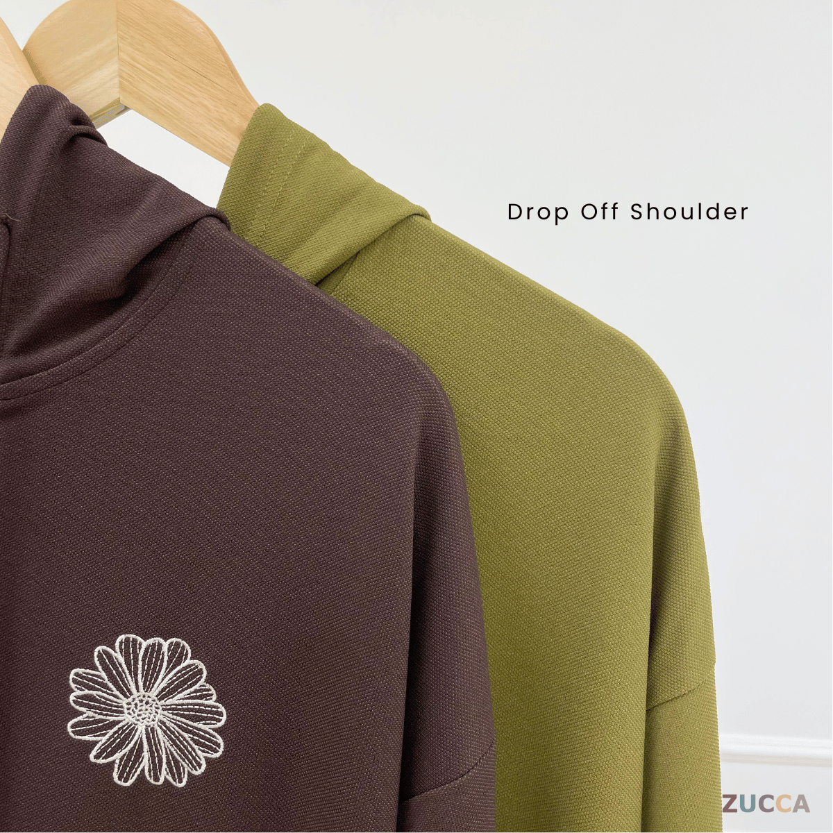 ZUCCA AZALEA EMBROIDERY HOODIE DRESS-MA090