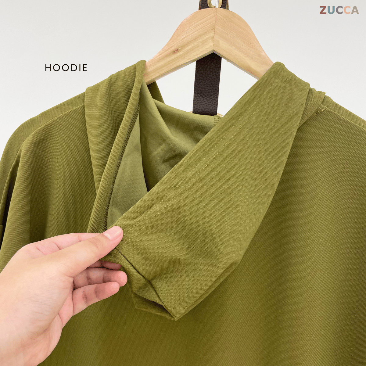 ZUCCA AZALEA EMBROIDERY HOODIE DRESS-MA090