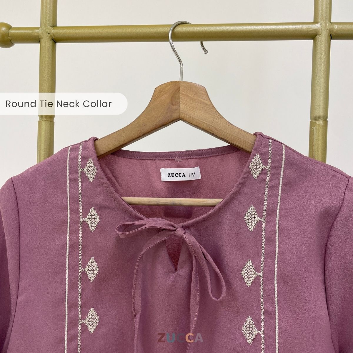 ZUCCA ALISYA EMBROIDERY CHARM BLOUSE -MA092