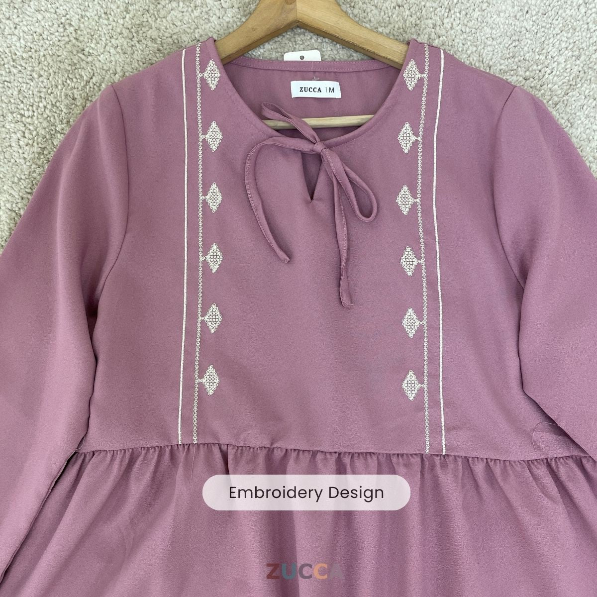 ZUCCA ALISYA EMBROIDERY CHARM BLOUSE -MA092