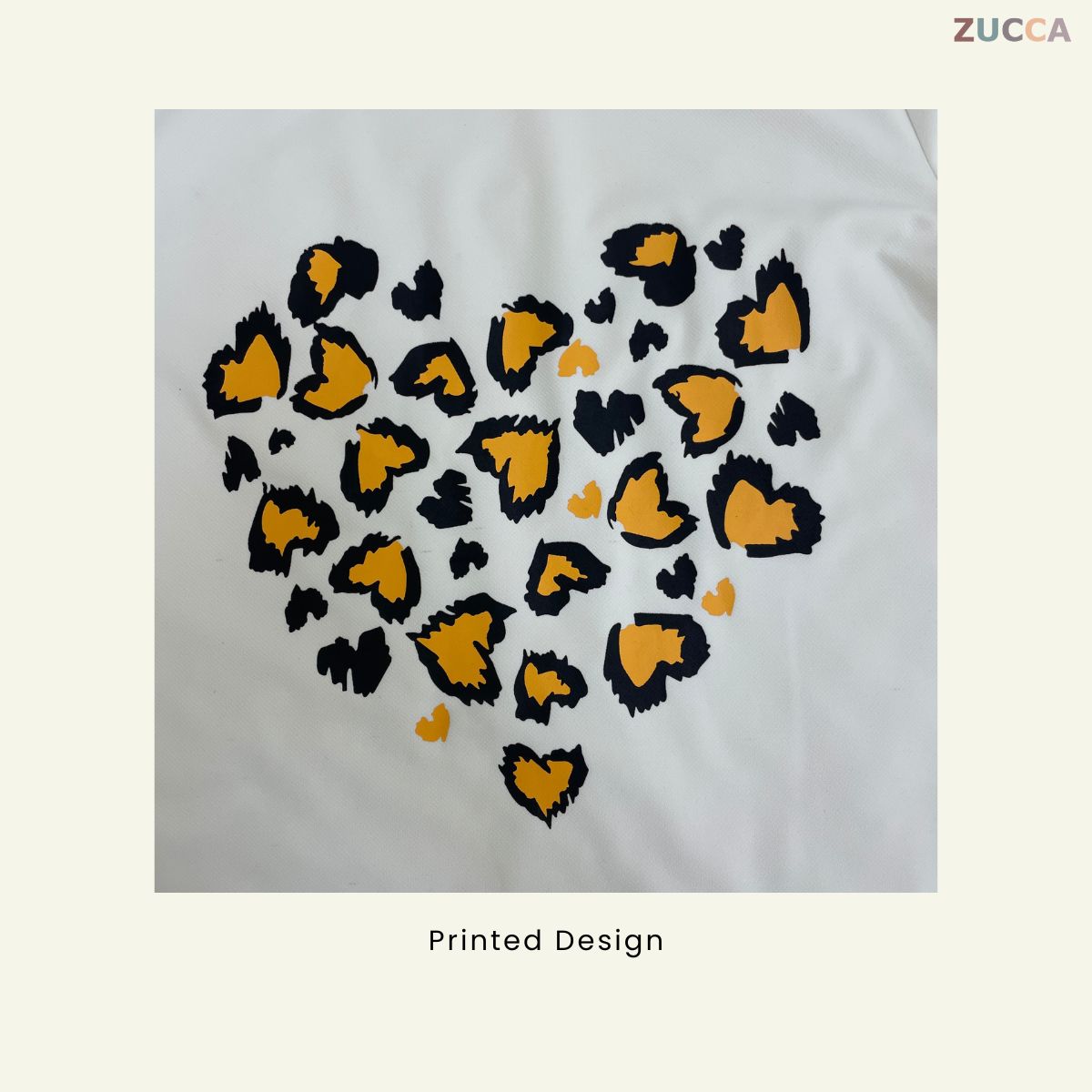 ZUCCA RAFAELA PRINTED KASUAL T-SHIRT PEREMPUAN - MA093