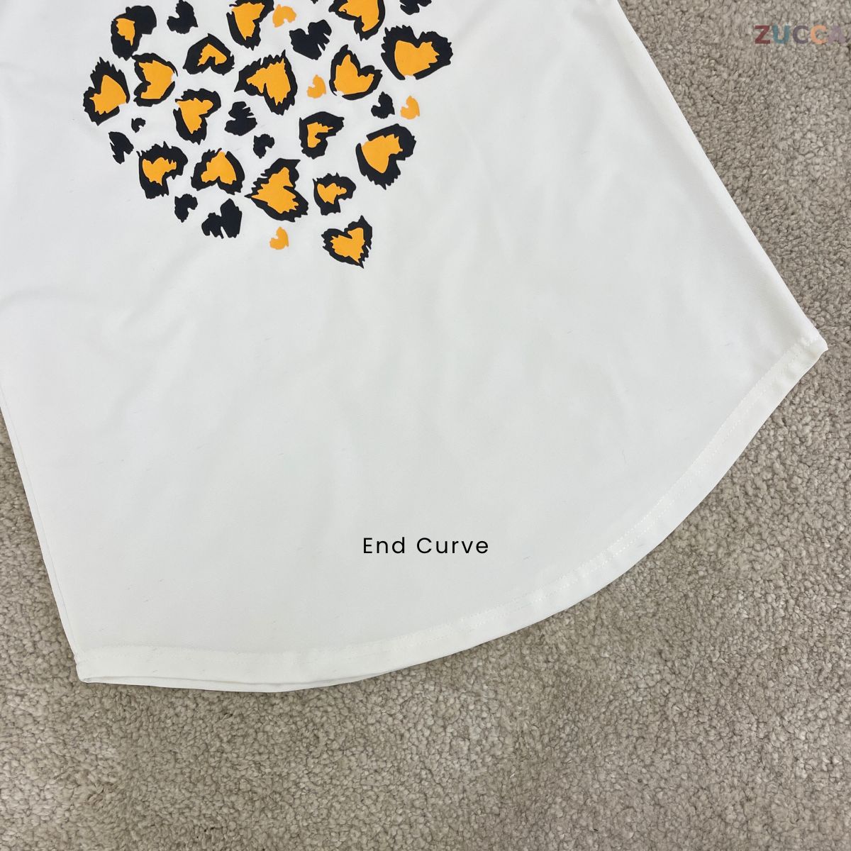 ZUCCA RAFAELA PRINTED KASUAL T-SHIRT PEREMPUAN - MA093