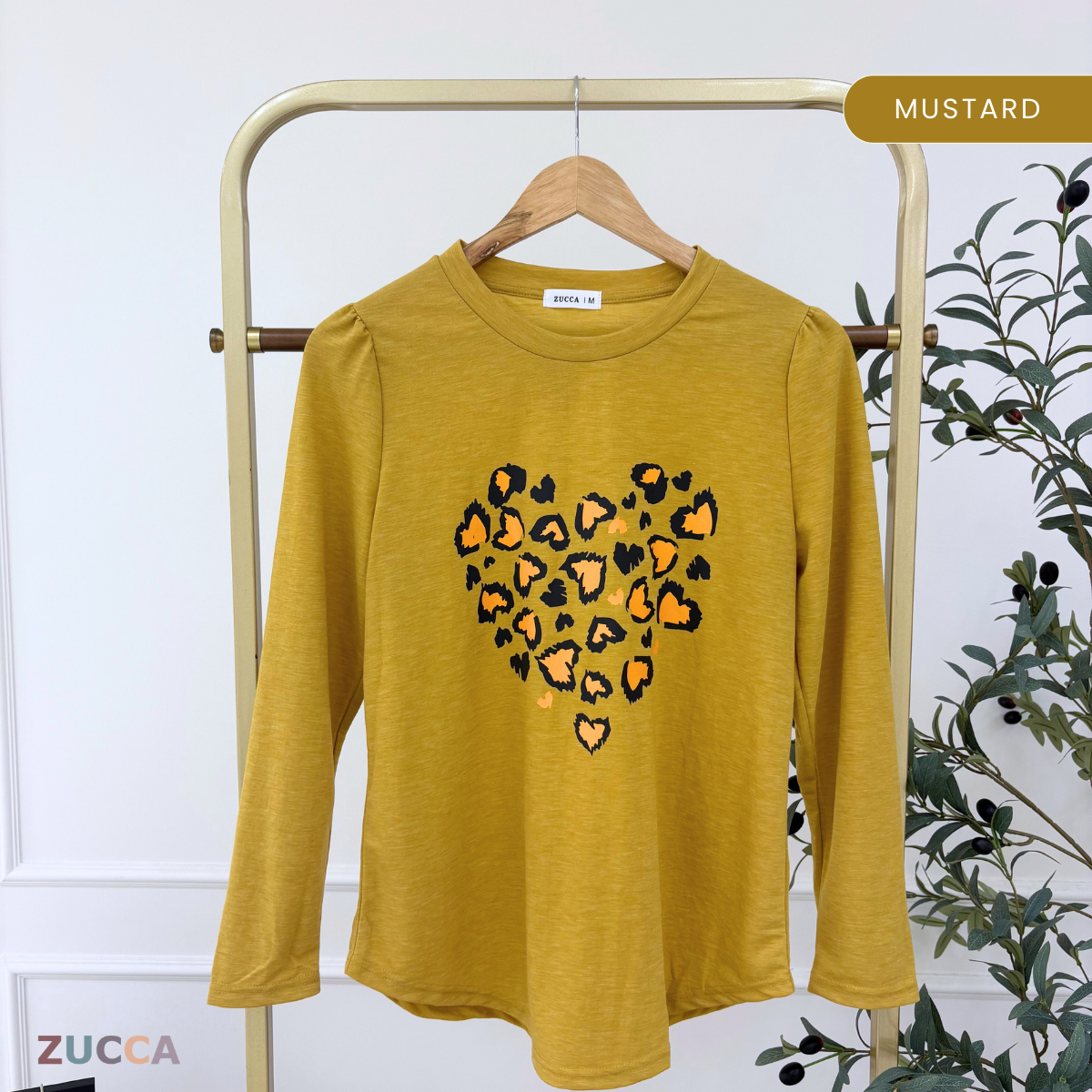 ZUCCA RAFAELA PRINTED KASUAL T-SHIRT PEREMPUAN - MA093