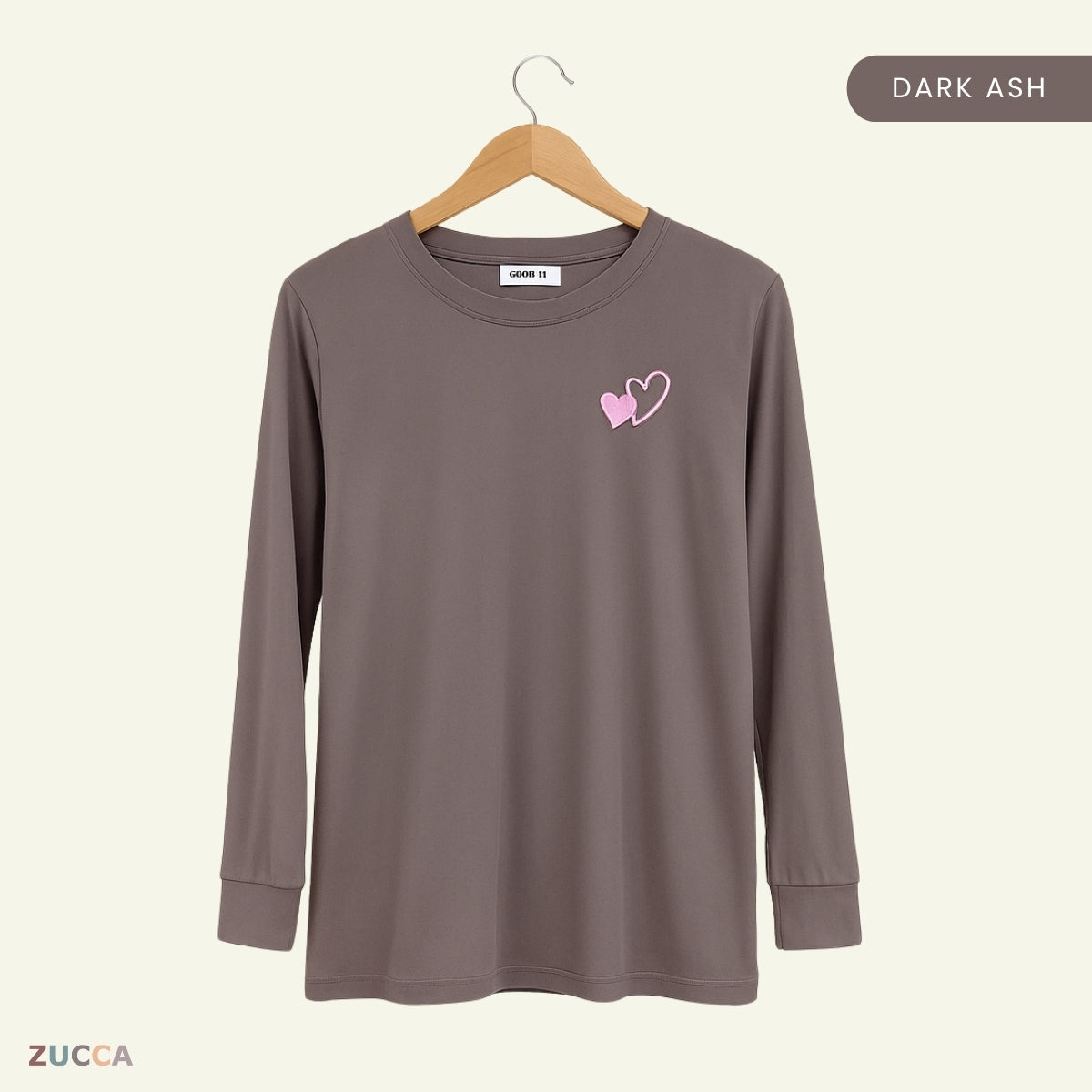 ZUCCA ARISA KASUAL LENGAN PANJANG SWEATSHIRT-MA094